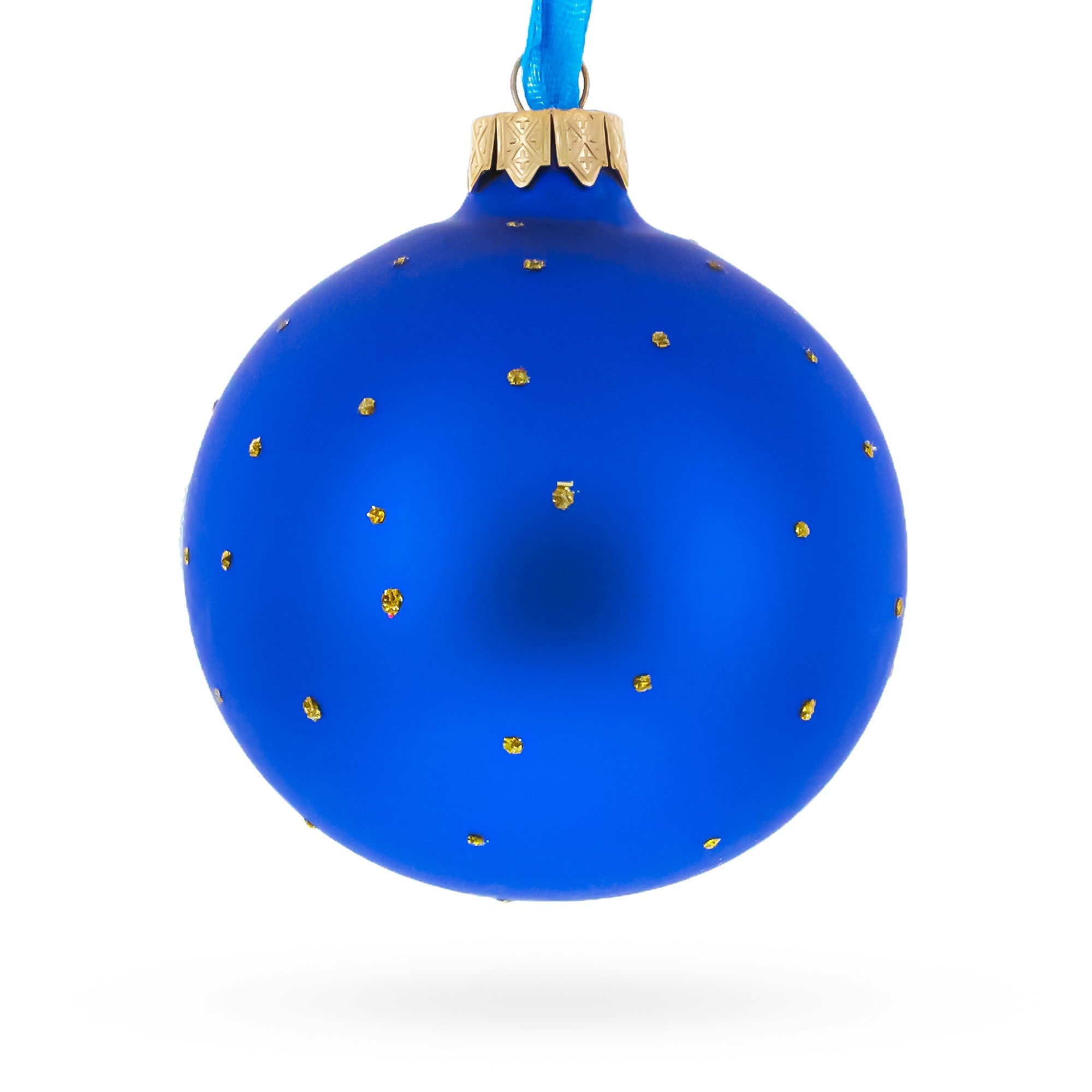 Lawyer with Briefcase Glass Ball Christmas Ornament 3.25 Inches