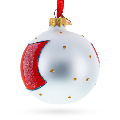 Flag of China Glass Ball Christmas Ornament 3.25 Inches