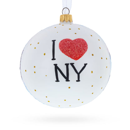 Brooklyn Bridge, New York, USA Glass Ball Christmas Ornament 4 Inches