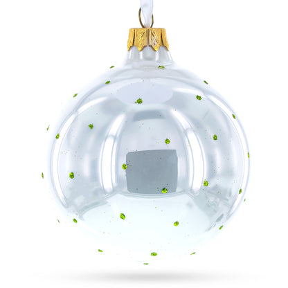 Panda with Bamboo Glass Christmas Ornament 4 Inches BestPysanky