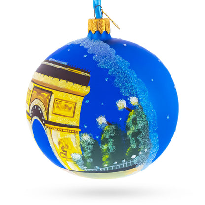 Triumphal Arch, Paris, France Glass Ball Christmas Ornament 4 Inches
