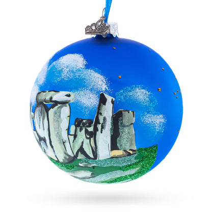 Stonehenge, United Kingdom Glass Ball Christmas Ornament 4 Inches
