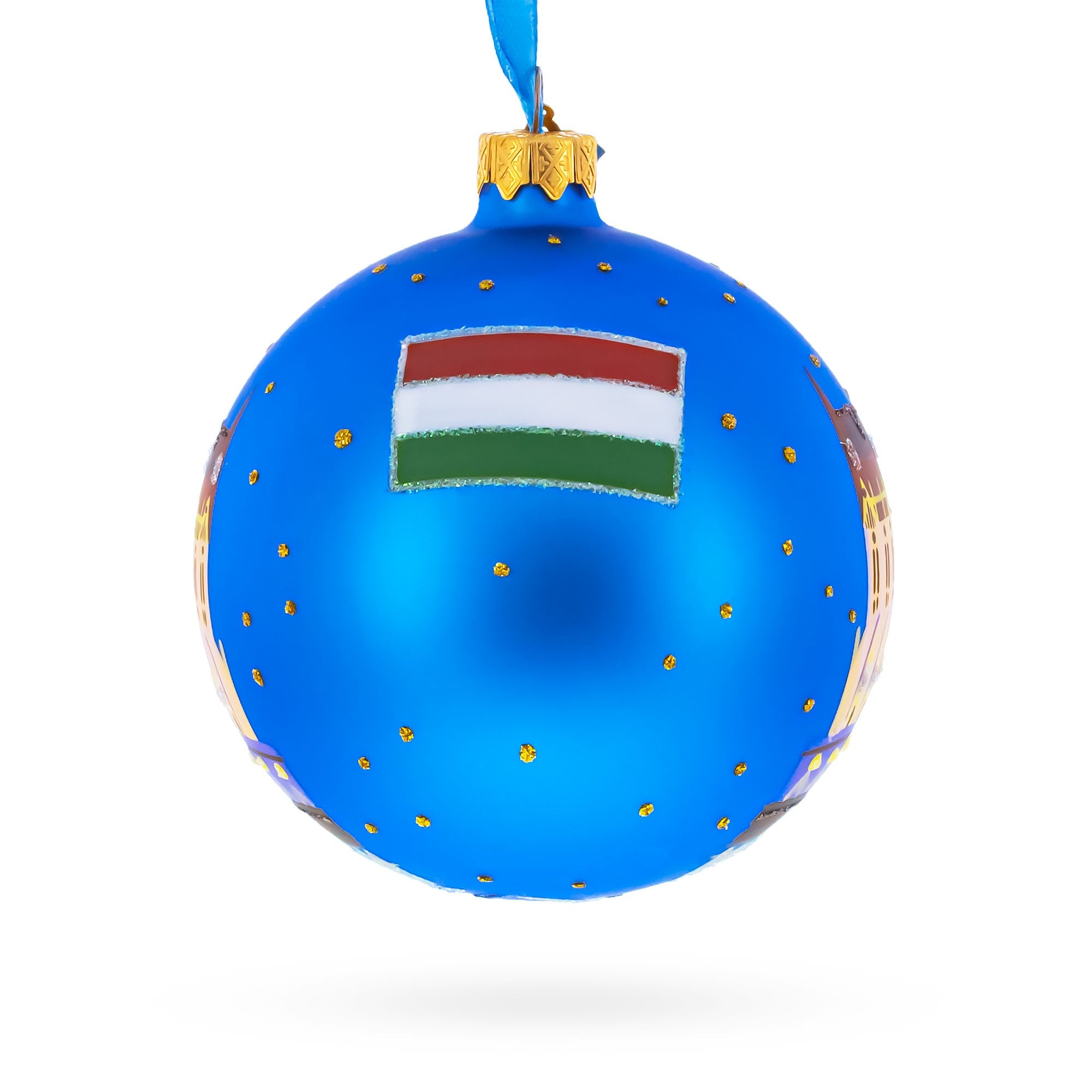 Budapest Parliament, Hungary Glass Ball Christmas Ornament 4 Inches
