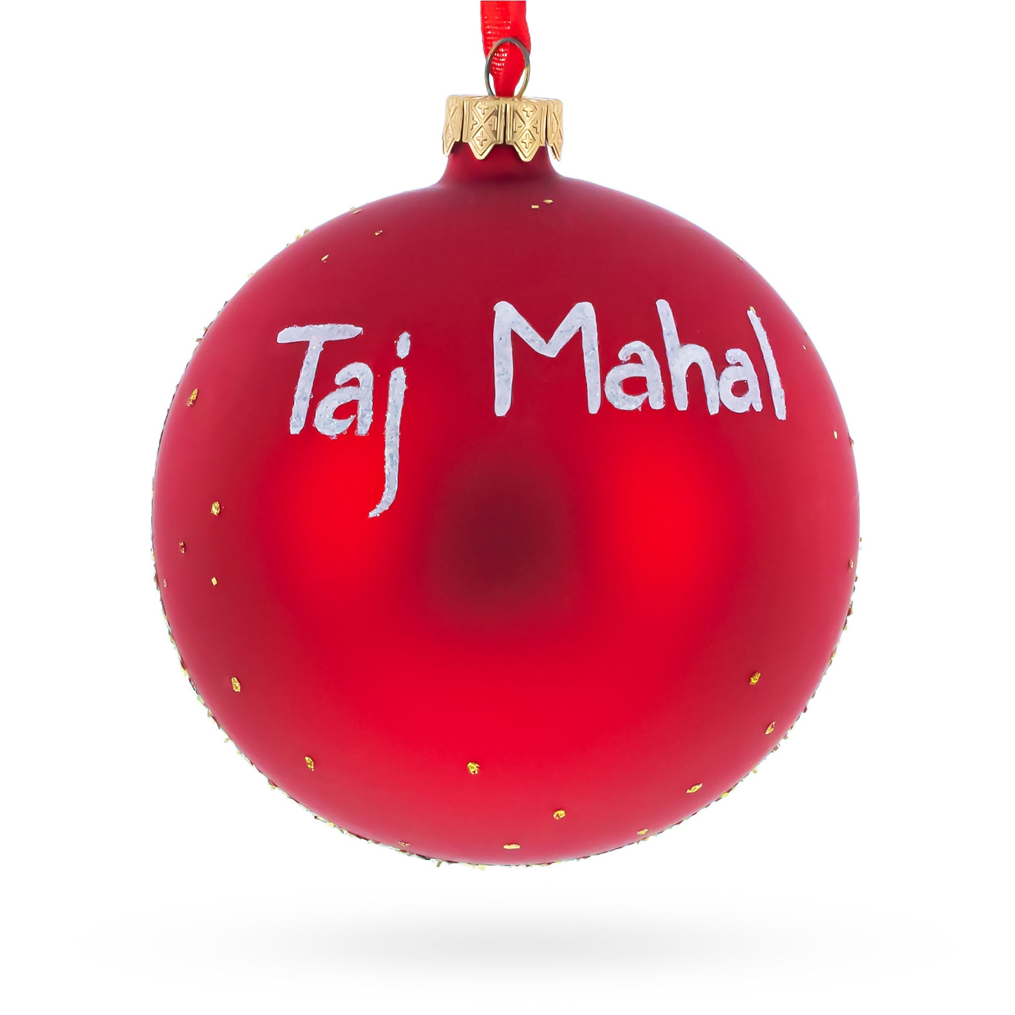 Taj Mahal, India Glass Ball Christmas Ornament 4 Inches