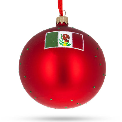 Zocalo, Mexico City, Mexico Glass Ball Christmas Ornament 4 Inches BestPysanky