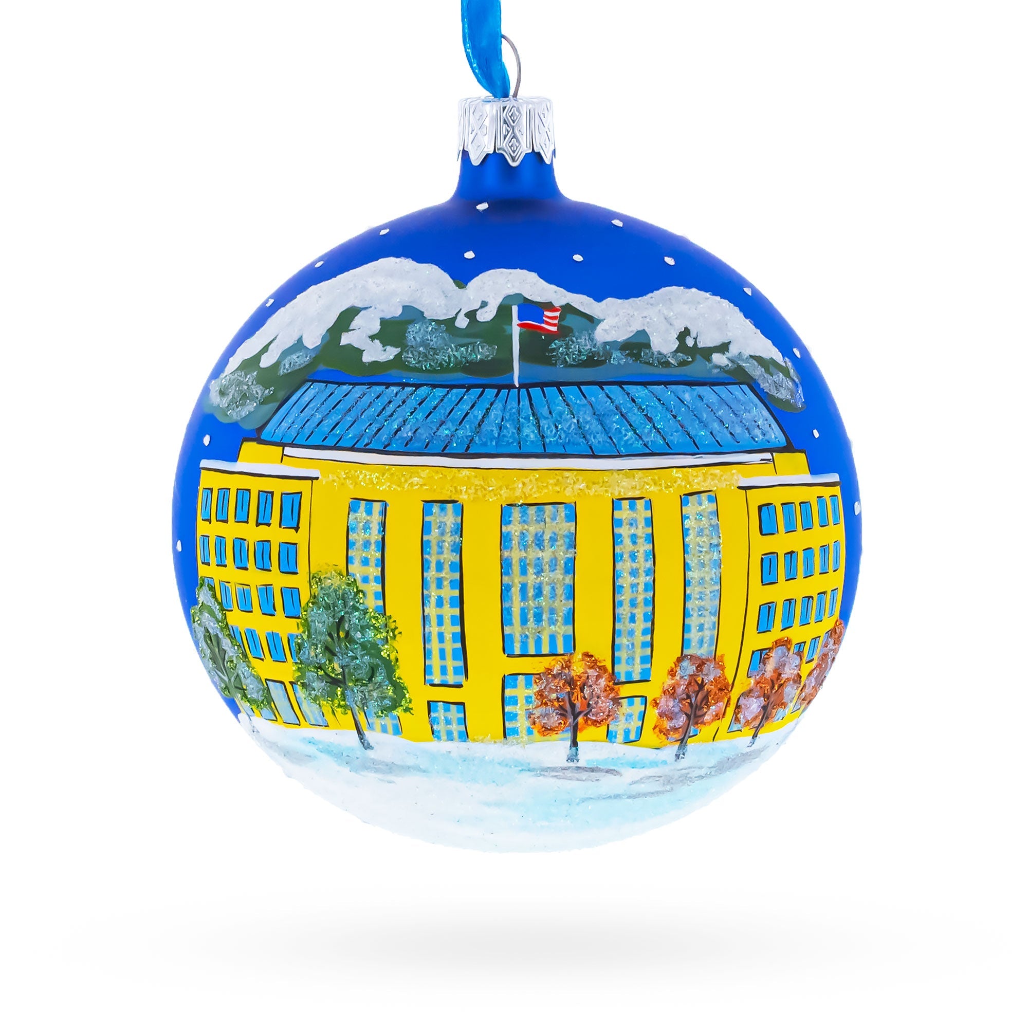 Aurora, Colorado Glass Ball Christmas Ornament 4 Inches