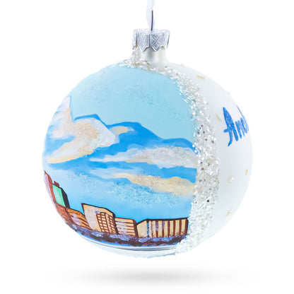 Anchorage, Alaska Glass Ball Christmas Ornament 4 Inches BestPysanky
