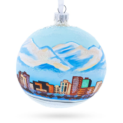 Anchorage, Alaska Glass Ball Christmas Ornament 4 Inches BestPysanky