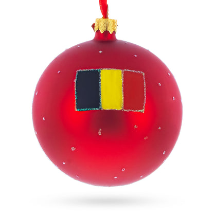 The Grand Place, Brussels, Belgium Glass Ball Christmas Ornament 4 Inches