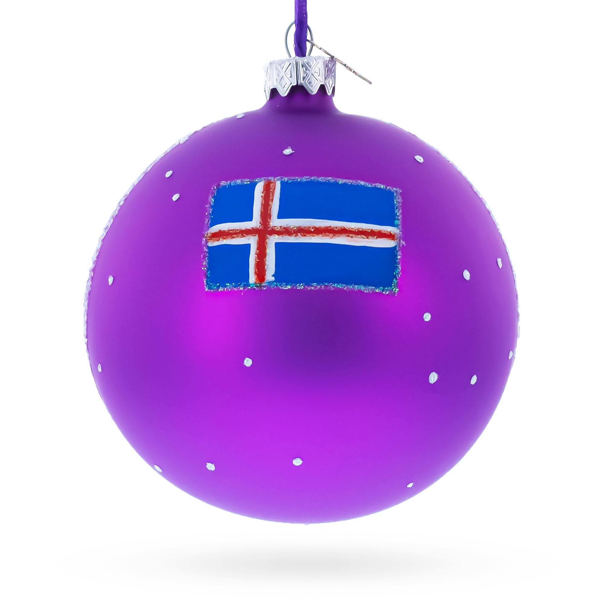 Blue Lagoon, Iceland Glass Ball Christmas Ornament 4 Inches BestPysanky