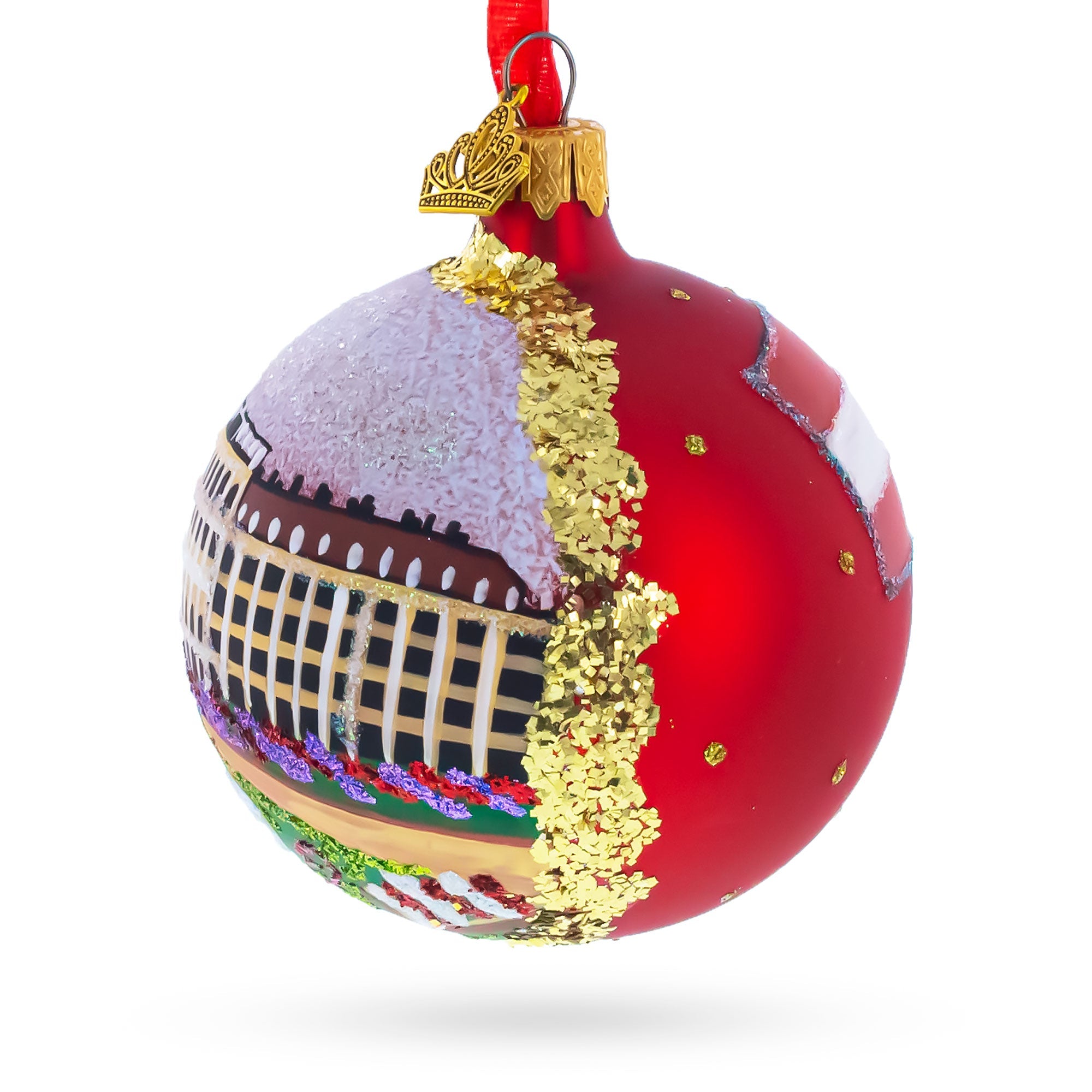 Schonbrunn Palace, Vienna, Austria Glass Ball Christmas Ornament 4 Inches