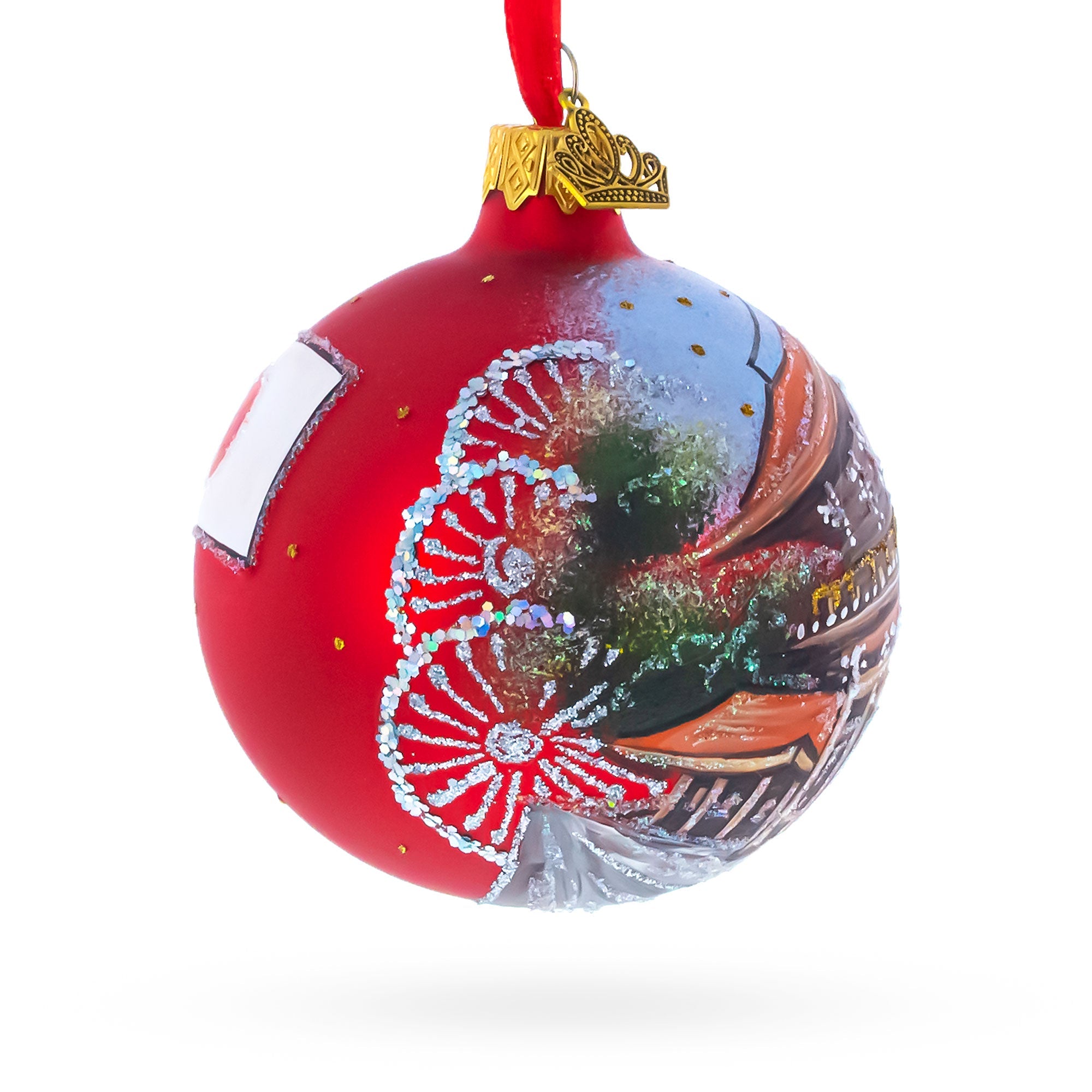 Meiji Jingu Shrine, Tokyo, Japan Glass Ball Christmas Ornament 3.25 Inches BestPysanky