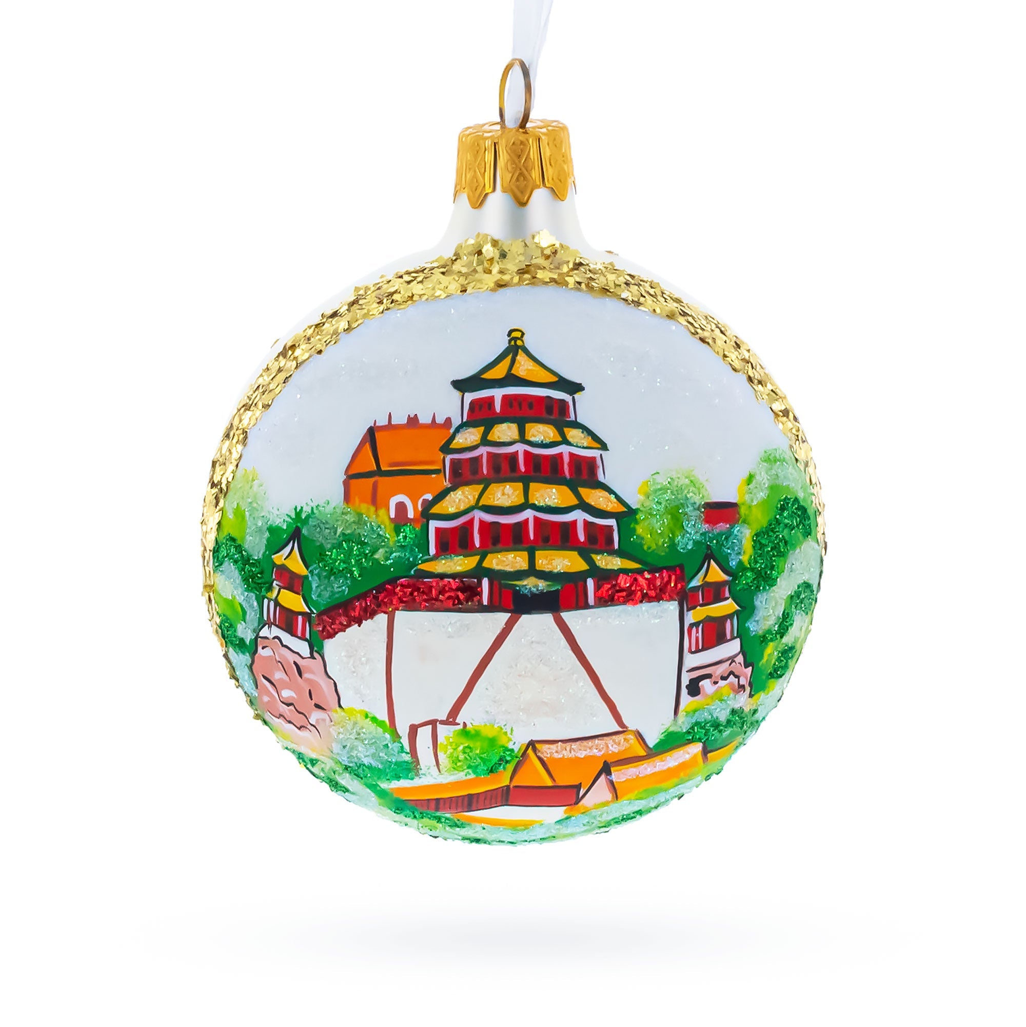 Summer Palace (Yiheyuan), Beijing, China Glass Ball Christmas Ornament 3.25 Inches BestPysanky