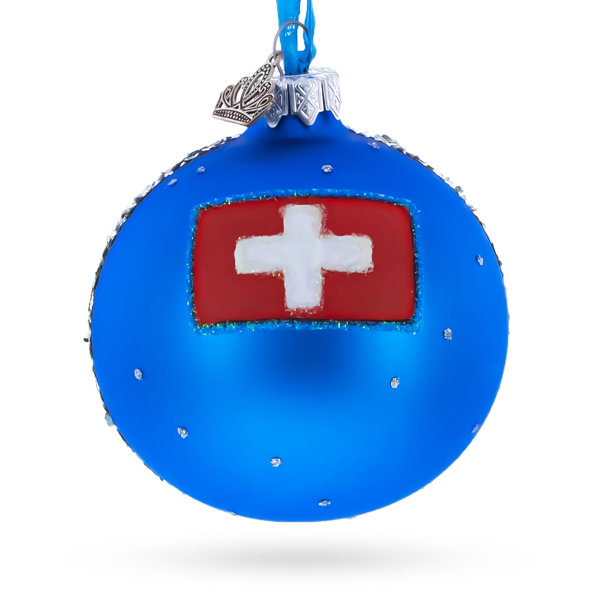 Chillon Castle, Lake Geneva, Switzerland Glass Ball Ornament 3.25 Inches BestPysanky