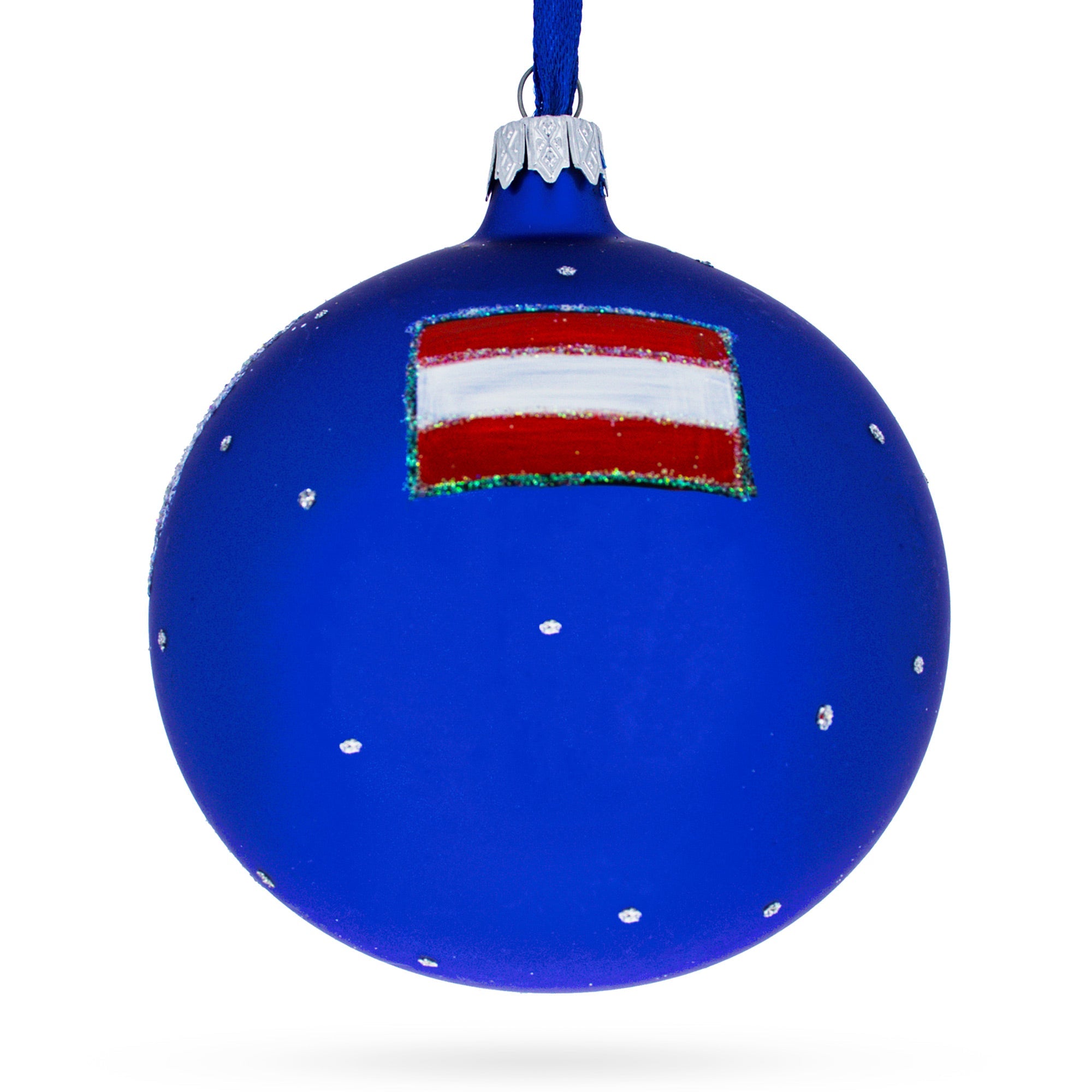 Old City Riga (Vecriga), Riga, Latvia Glass Ball Christmas Ornament 4 Inches