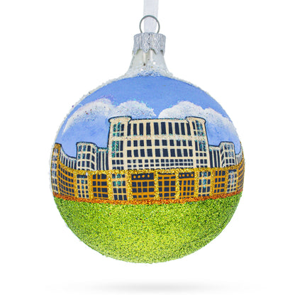 Palace of Parliament, Bucharest, Romania Glass Ball Ornament 3.25 Inches BestPysanky