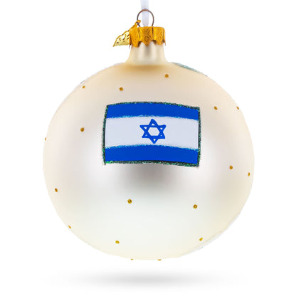 Western Wall, Temple Mount, Jerusalem, Israel Glass Ball Christmas Ornament 4 Inches