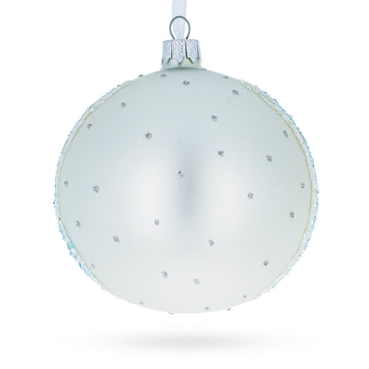 1890 'Branches with Almond Blossom' by Vincent Van Gogh Glass Ball Christmas Ornament 4 Inches