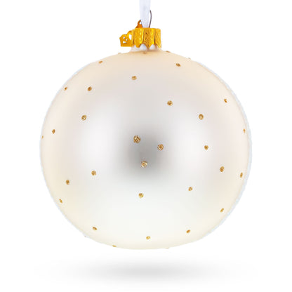 1869 'The Magpie' by Claude Oscar Monet Glass Ball Christmas Ornament 4 Inches BestPysanky