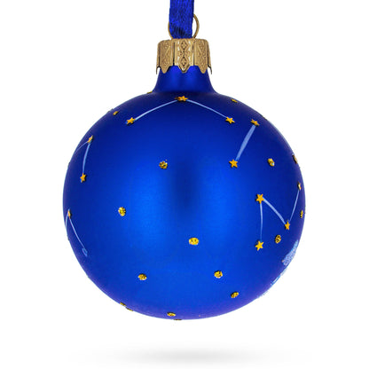 Capricorn Zodiac Horoscope Sign Glass Ball Christmas Ornament 3.25 Inches BestPysanky