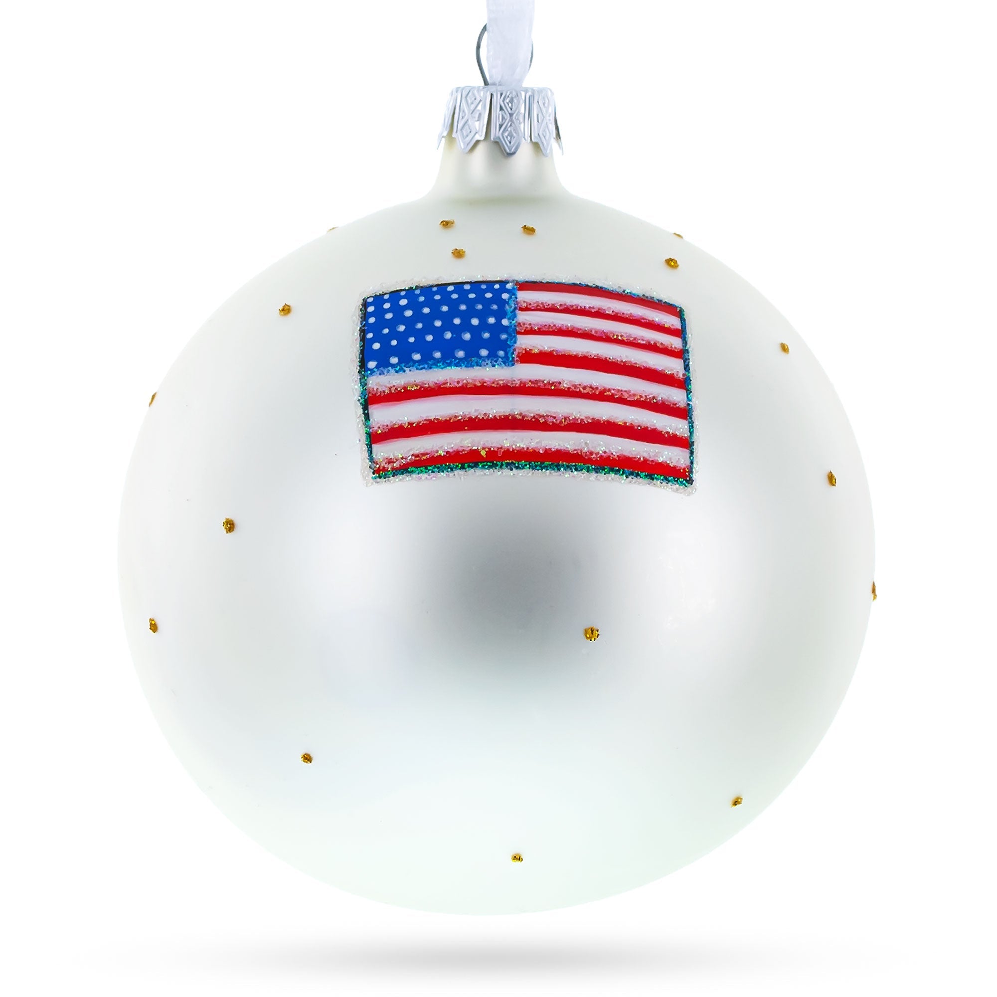 Democratic Donkey Glass Ball Christmas Ornament 4 Inches