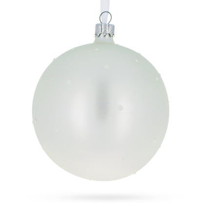 Snowmen Celebrating 'Our First Christmas' Glass Ball Christmas Ornament 4 Inches BestPysanky