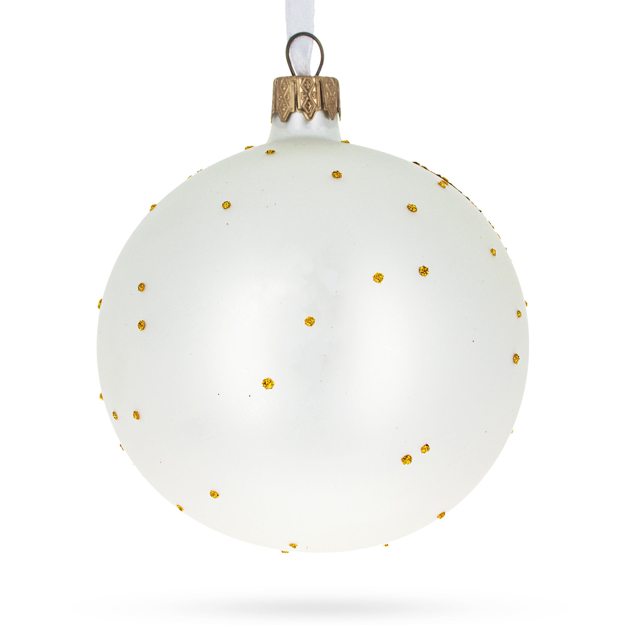 Father's Day 'The Best Dad'  Glass Ball Christmas Ornament 4 Inches BestPysanky