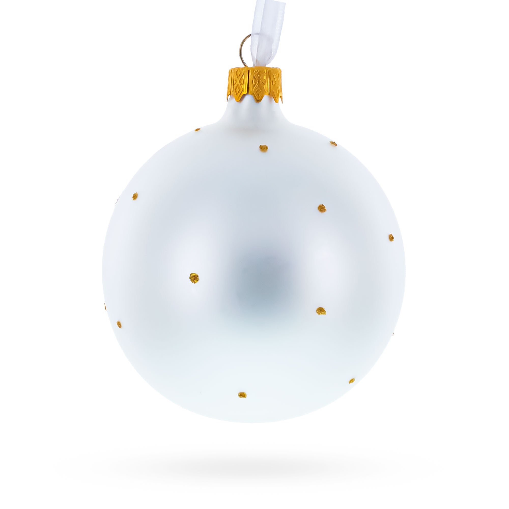 Valentine's Day Colorful Hearts Design Glass Ball Christmas Ornament 3.25 Inches