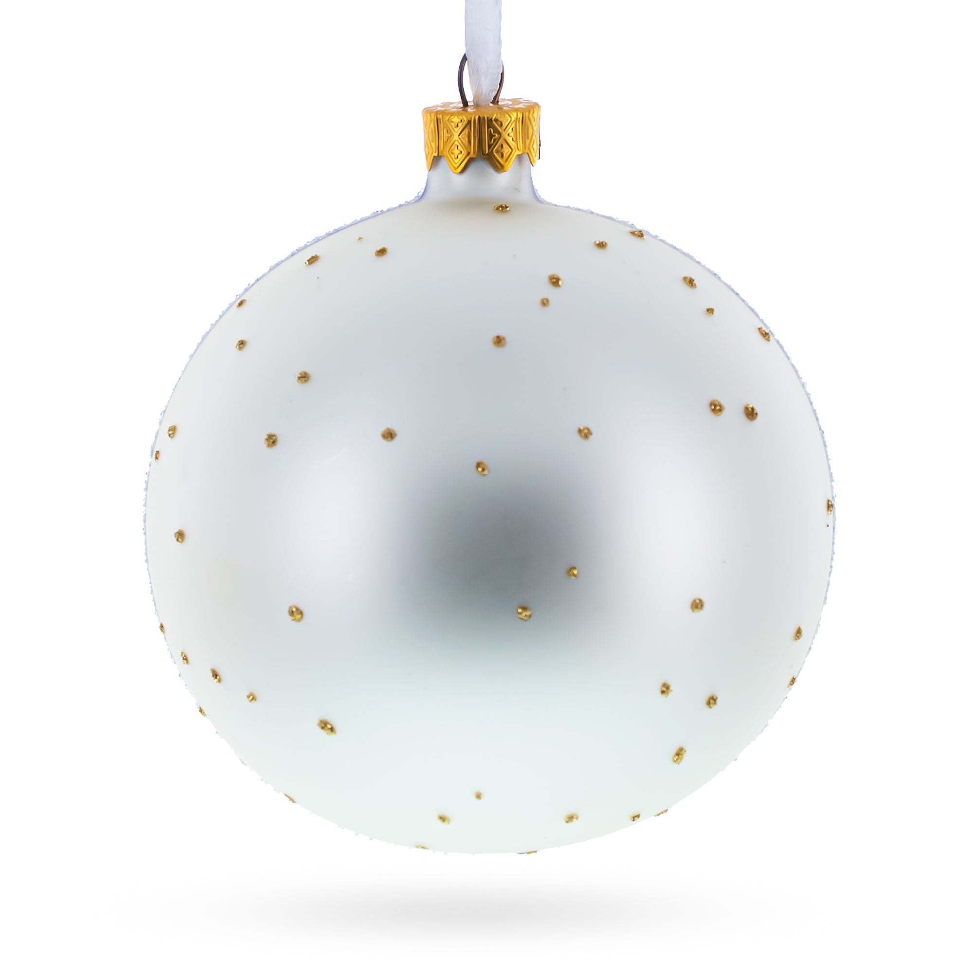 The Witch on Halloween Glass Ball Christmas Ornament 4 Inches