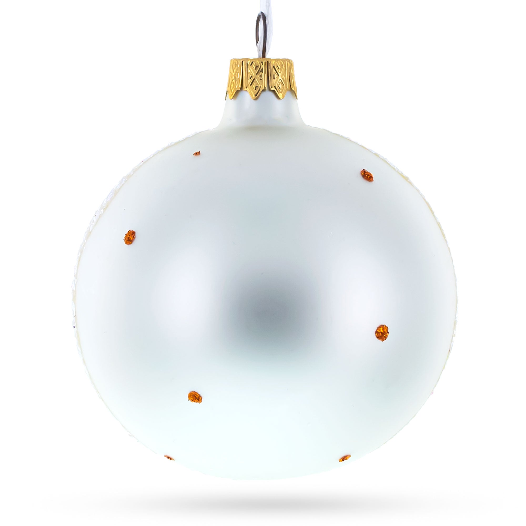 Turkey and Veggies Glass Ball Christmas Ornament 3.25 Inches