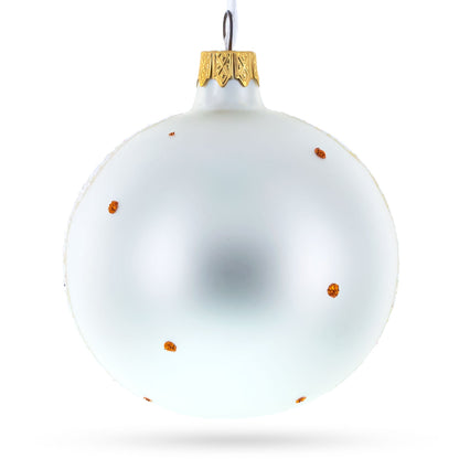 Turkey and Veggies Glass Ball Christmas Ornament 3.25 Inches