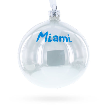 Wynwood Walls, Miami, Florida Glass Ball Christmas Ornament 4 Inches