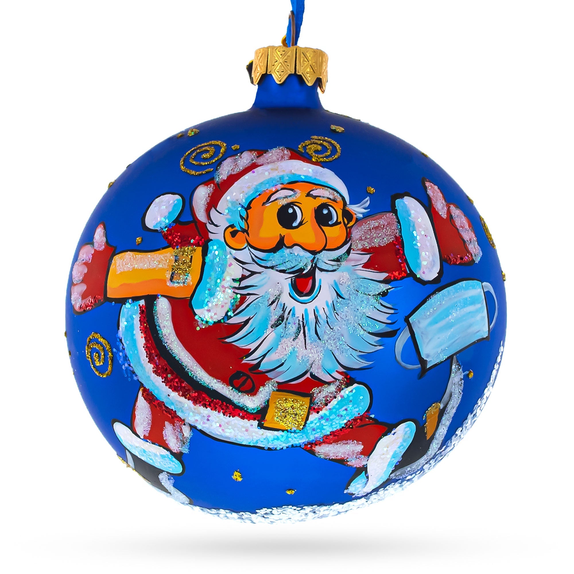 After Doctor Visit Glass Ball Christmas Ornament 4 Inches