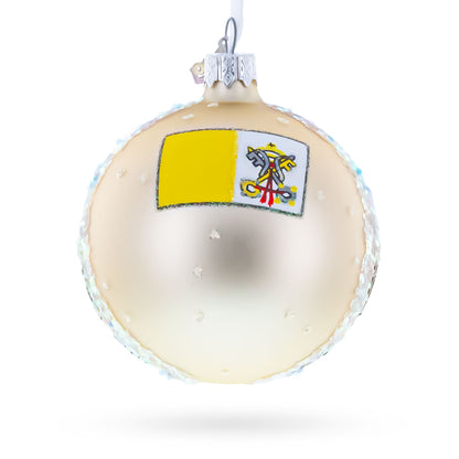 The Papal Basilica of Saint Peter, Vatican Glass Ball Christmas Ornament 3.25 Inches BestPysanky
