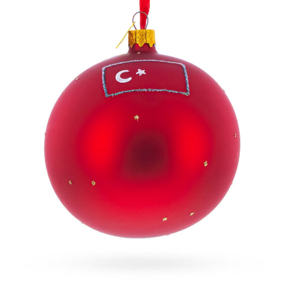 The Blue Mosque, Istanbul, Turkey Glass Ball Christmas Ornament 4 Inches