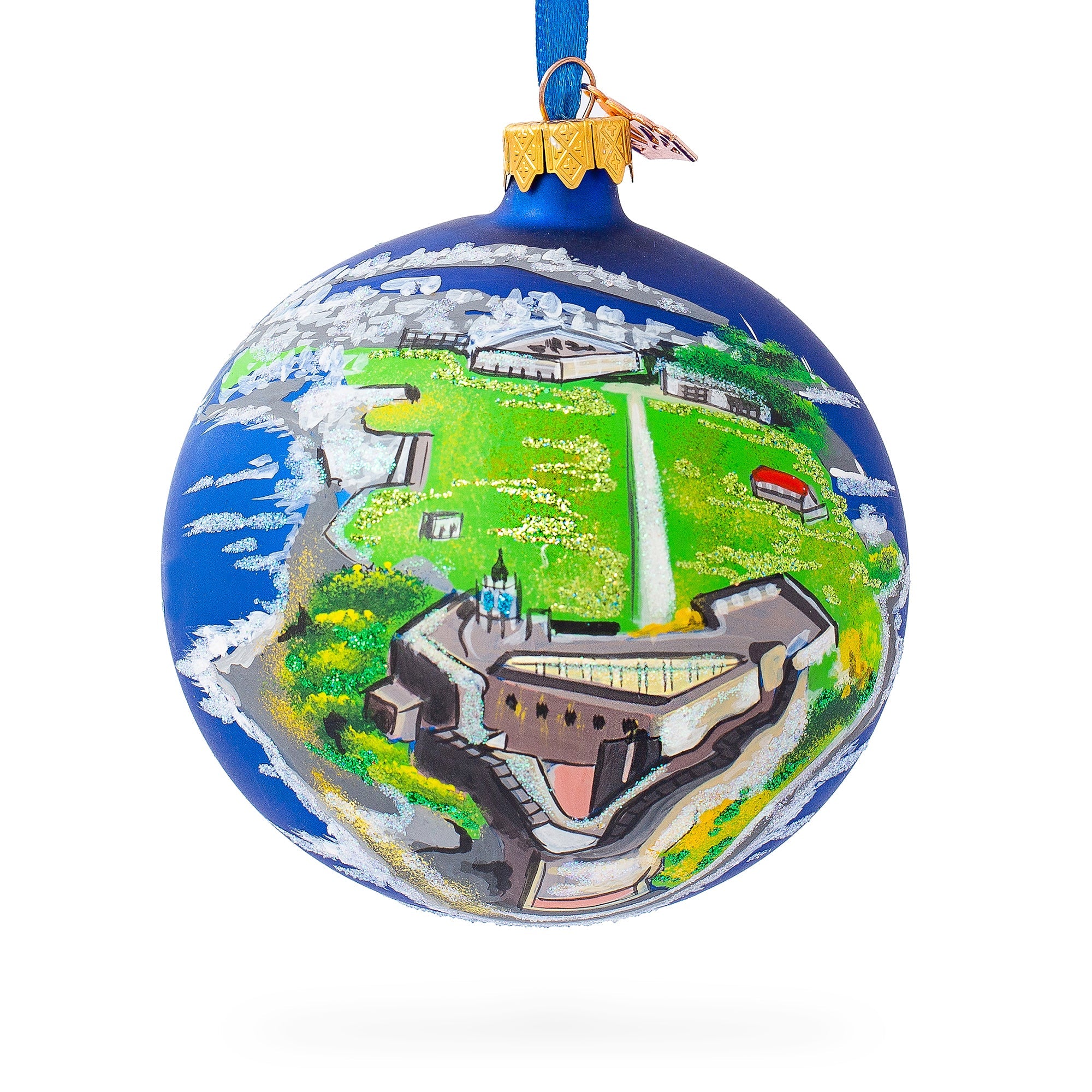 Castillo San Felipe del Morro, San Juan, Puerto Rico Glass Ball Christmas Ornament 4 Inches BestPysanky