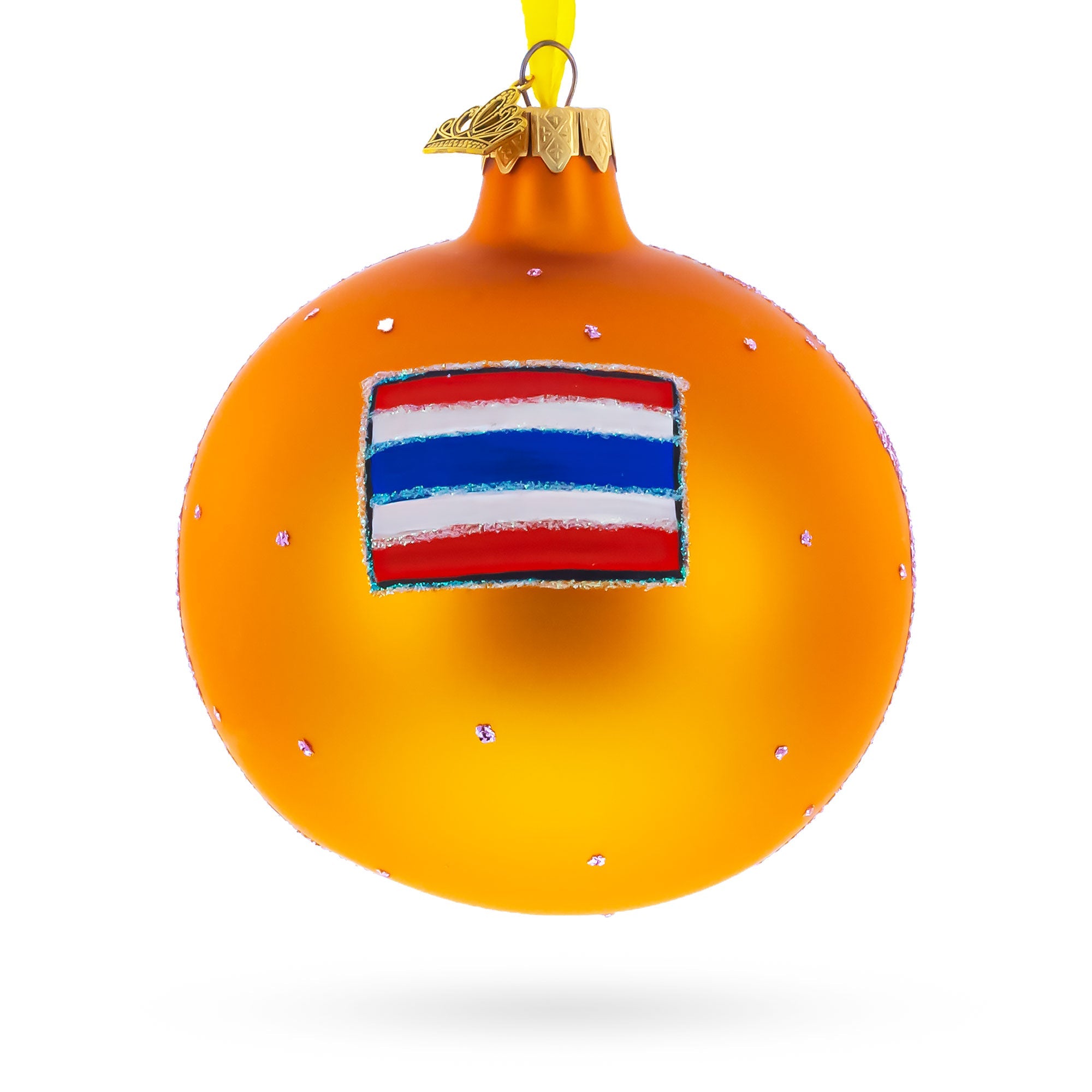 Wat Phra Chetuphon (Wat Pho), Bangkok, Thailand Glass Ball Christmas Ornament 4 Inches