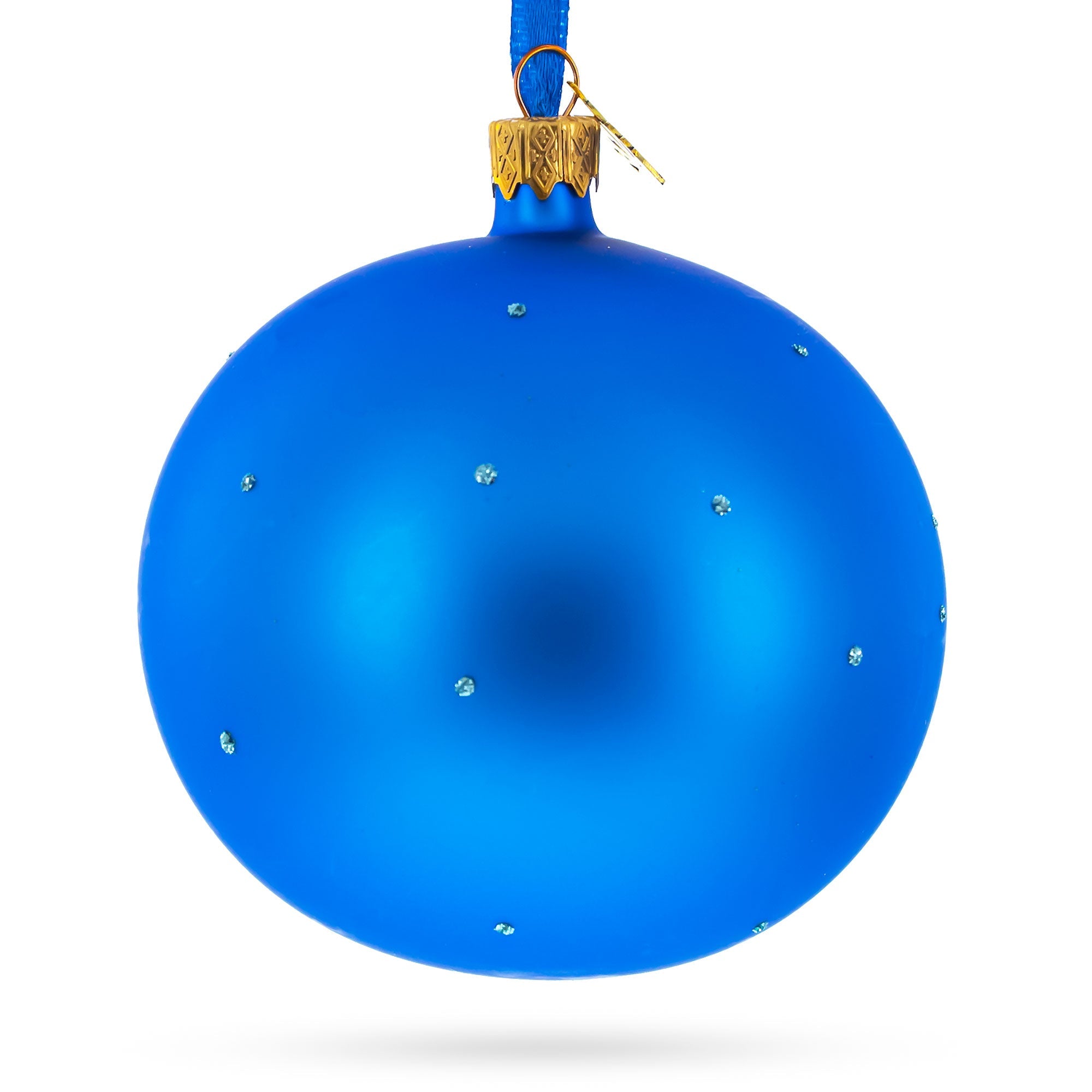 Dominican Republic Glass Ball Christmas Ornament 4 Inches BestPysanky