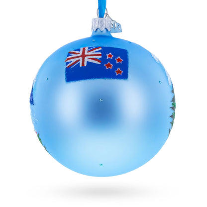 Queenstown, New Zealand Glass Ball Christmas Ornament 4 Inches
