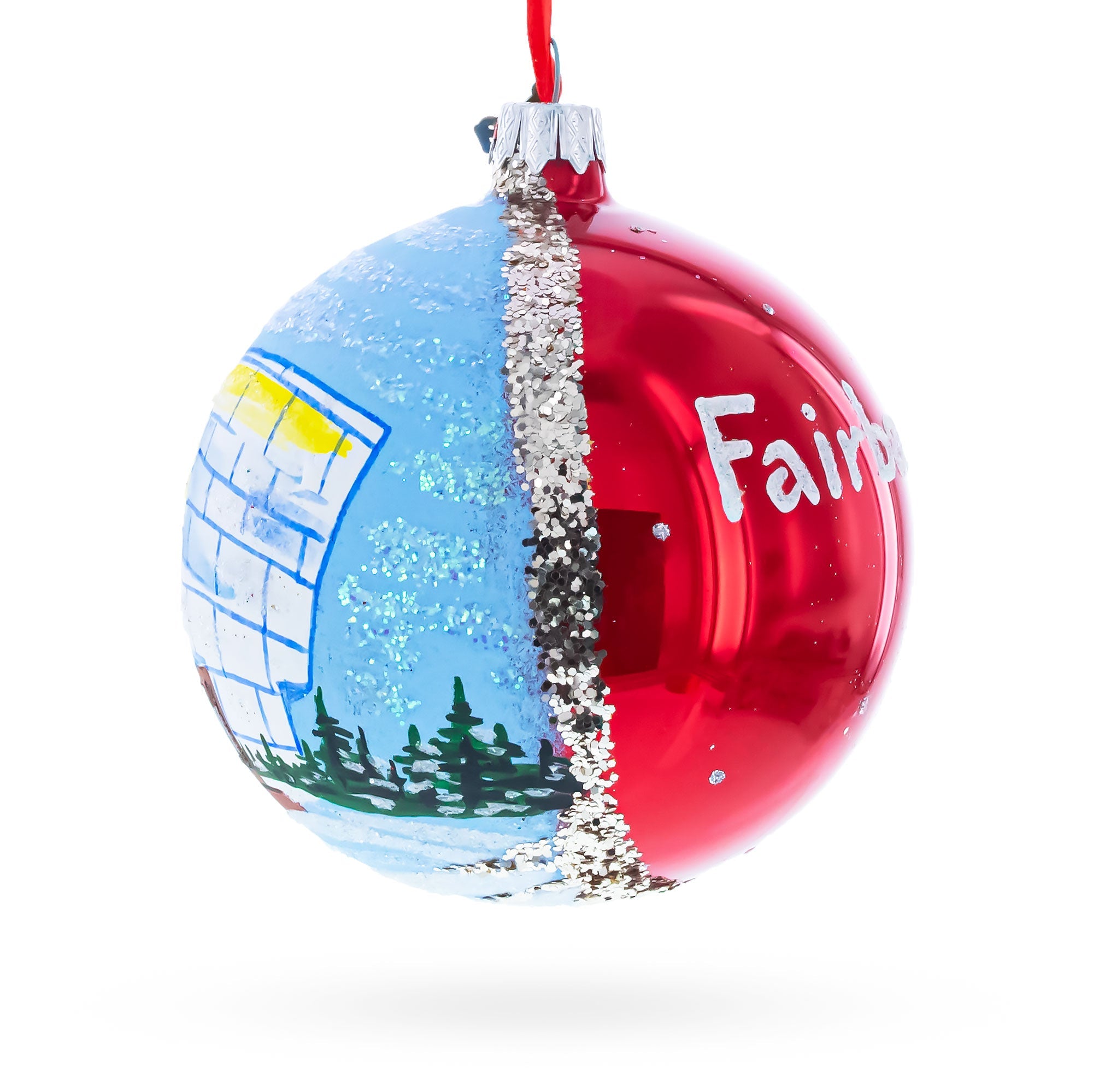 University of Alaska Museum of the North, Fairbanks, Alaska, USA Glass Ball Christmas Ornament 4 Inches BestPysanky