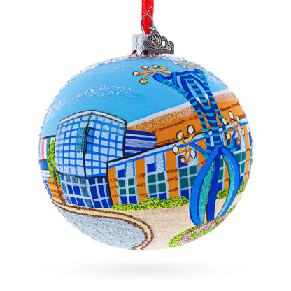 Discovery Center Museum, Rockford, Illinois, USA Glass Ball Christmas Ornament 4 Inches