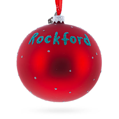 Discovery Center Museum, Rockford, Illinois, USA Glass Ball Christmas Ornament 4 Inches