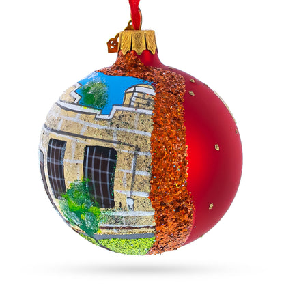 Old Idaho Penitentiary, Boise, Idaho, USA Glass Ball Christmas Ornament 3.25 Inches