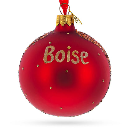 Old Idaho Penitentiary, Boise, Idaho, USA Glass Ball Christmas Ornament 3.25 Inches