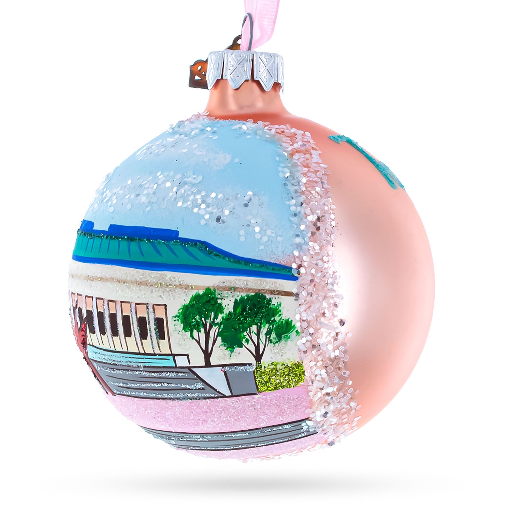 Toledo Museum of Art, Toledo, Ohio, USA Glass Ball Christmas Ornament 3.25 Inches