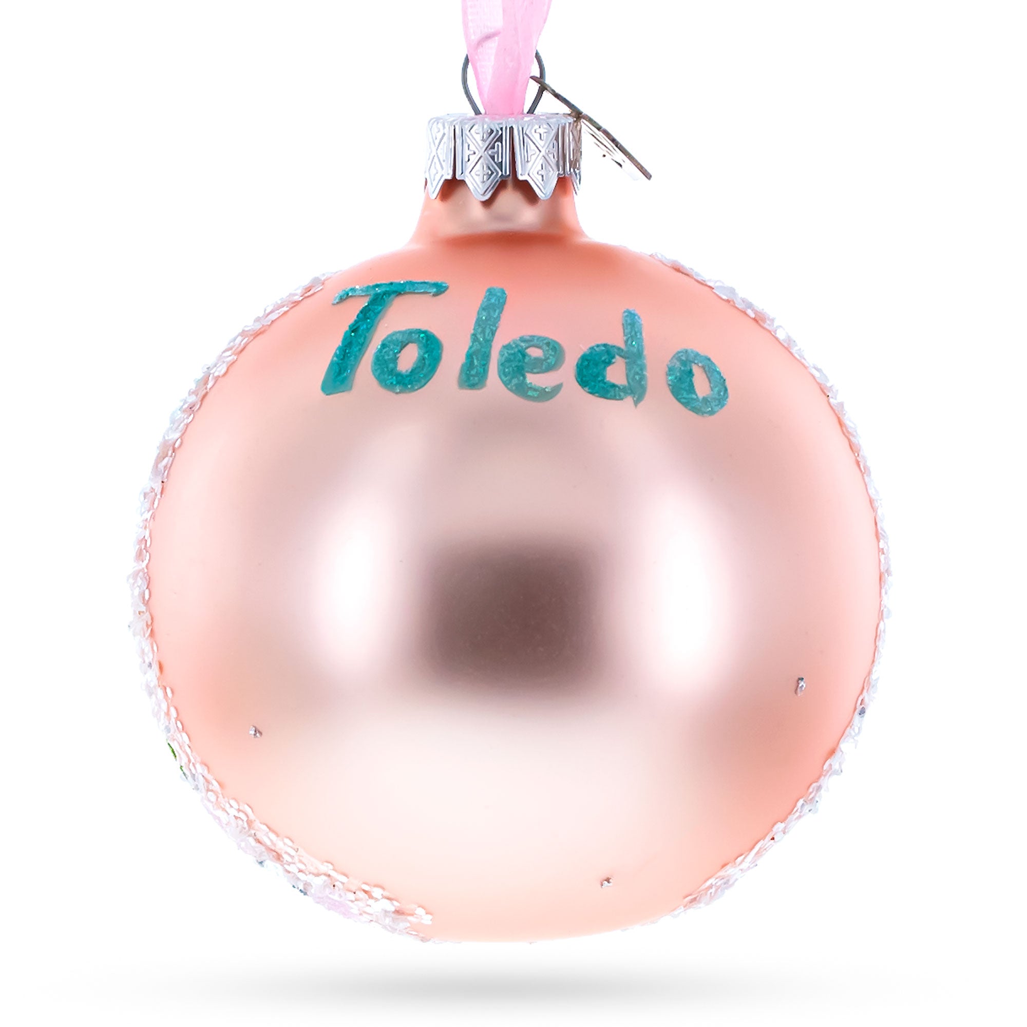 Toledo Museum of Art, Toledo, Ohio, USA Glass Ball Christmas Ornament 3.25 Inches