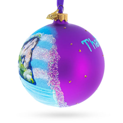 Thailand Beach Glass Ball Christmas Ornament 4 Inches BestPysanky