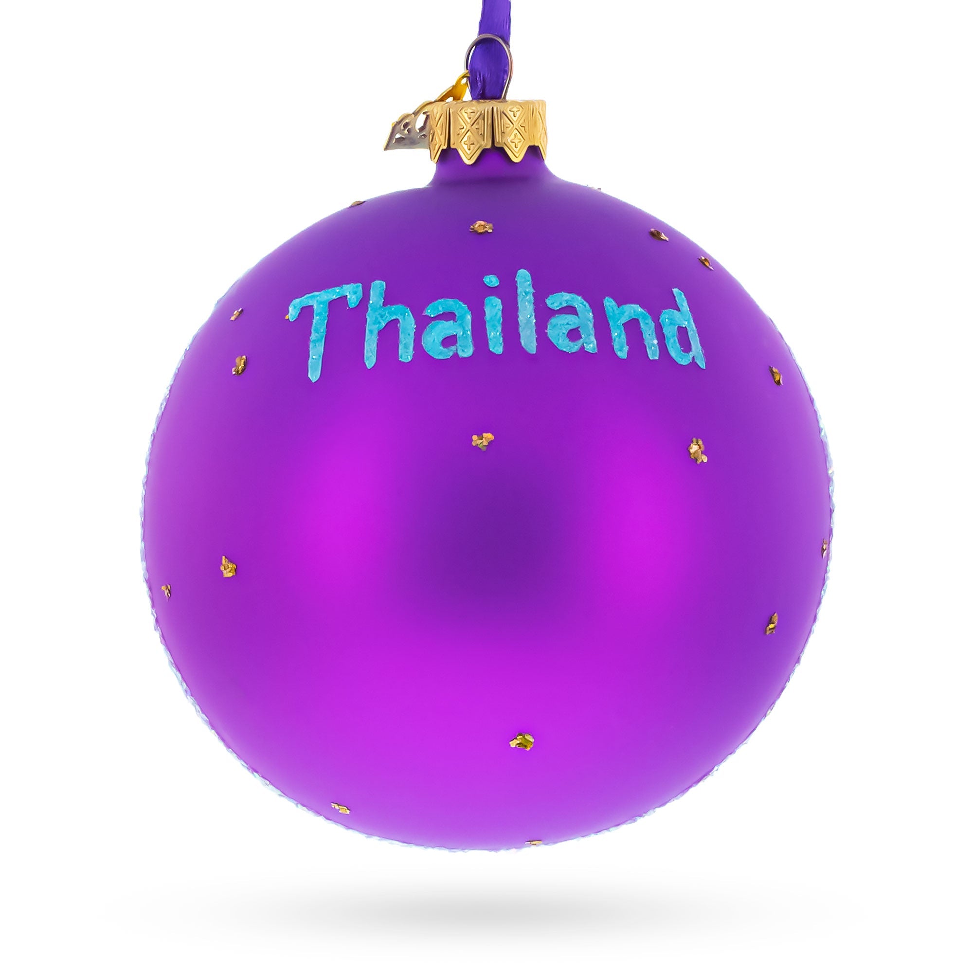 Thailand Beach Glass Ball Christmas Ornament 4 Inches BestPysanky
