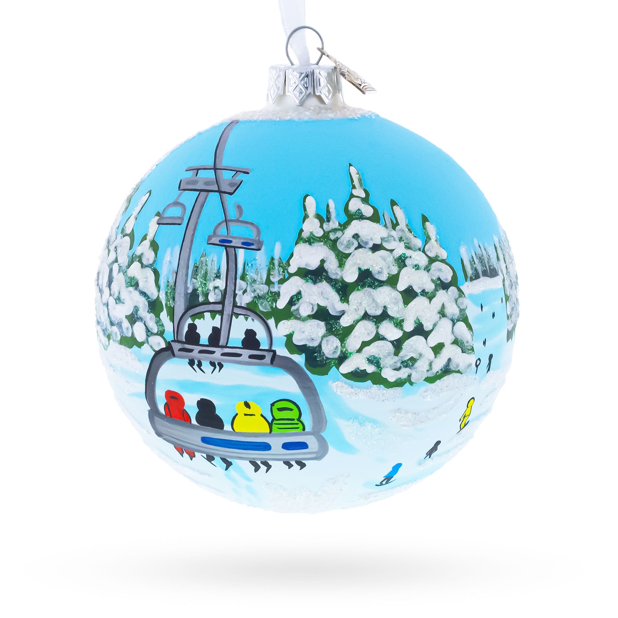 Keystone Ski Resort, Colorado, USA Glass Ball Christmas Ornament 4 Inches