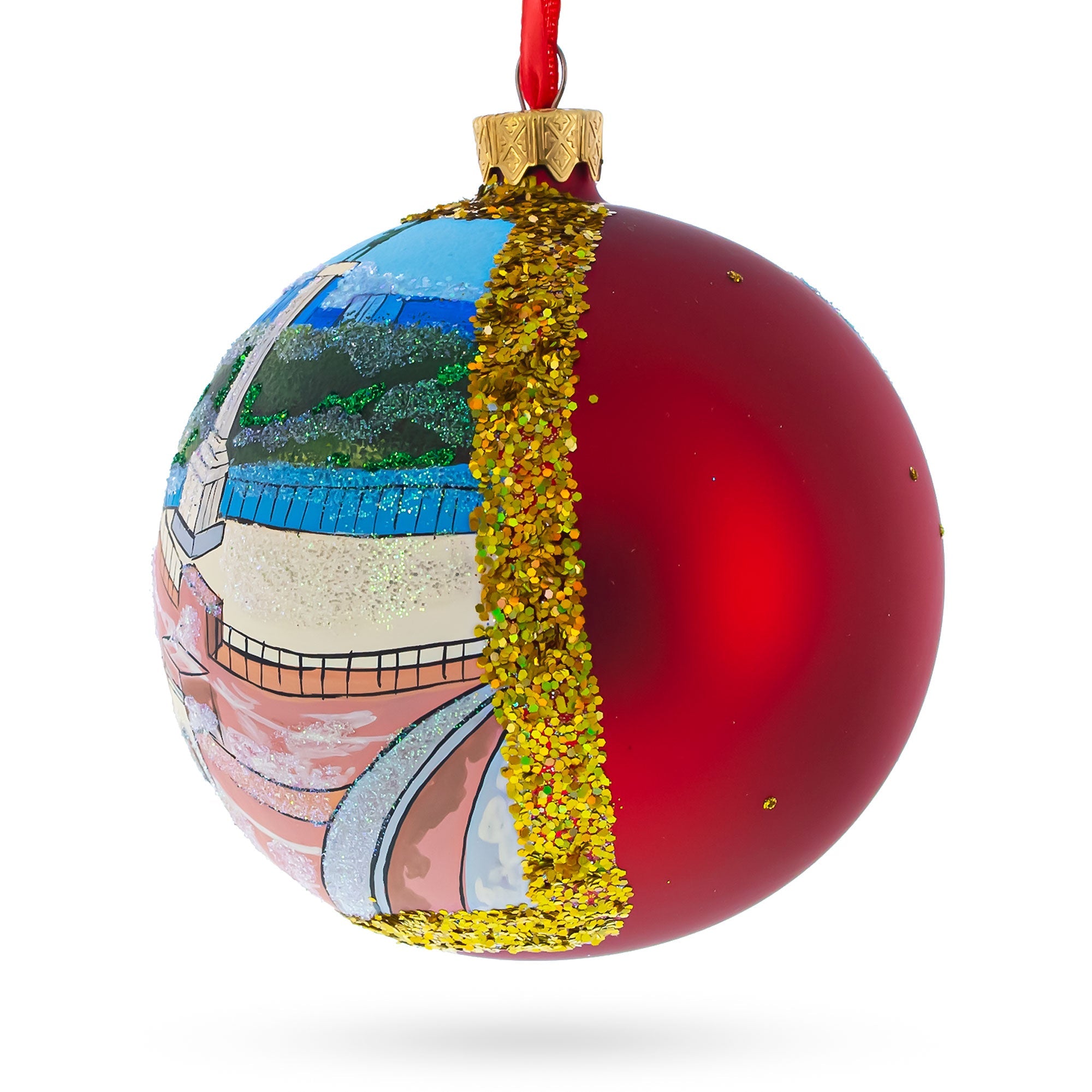 The Belgrade Fortress, Belgrade, Serbia Glass Ball Christmas Ornament 4 Inches BestPysanky